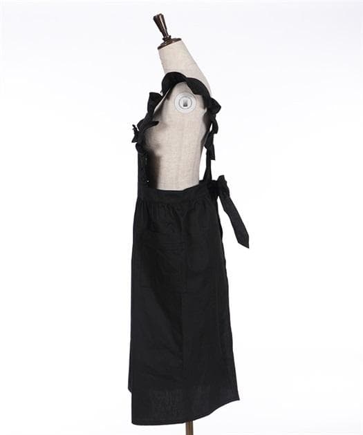 272◇カメオブローチフリルエプロン 黒 axes femme アクシーズ