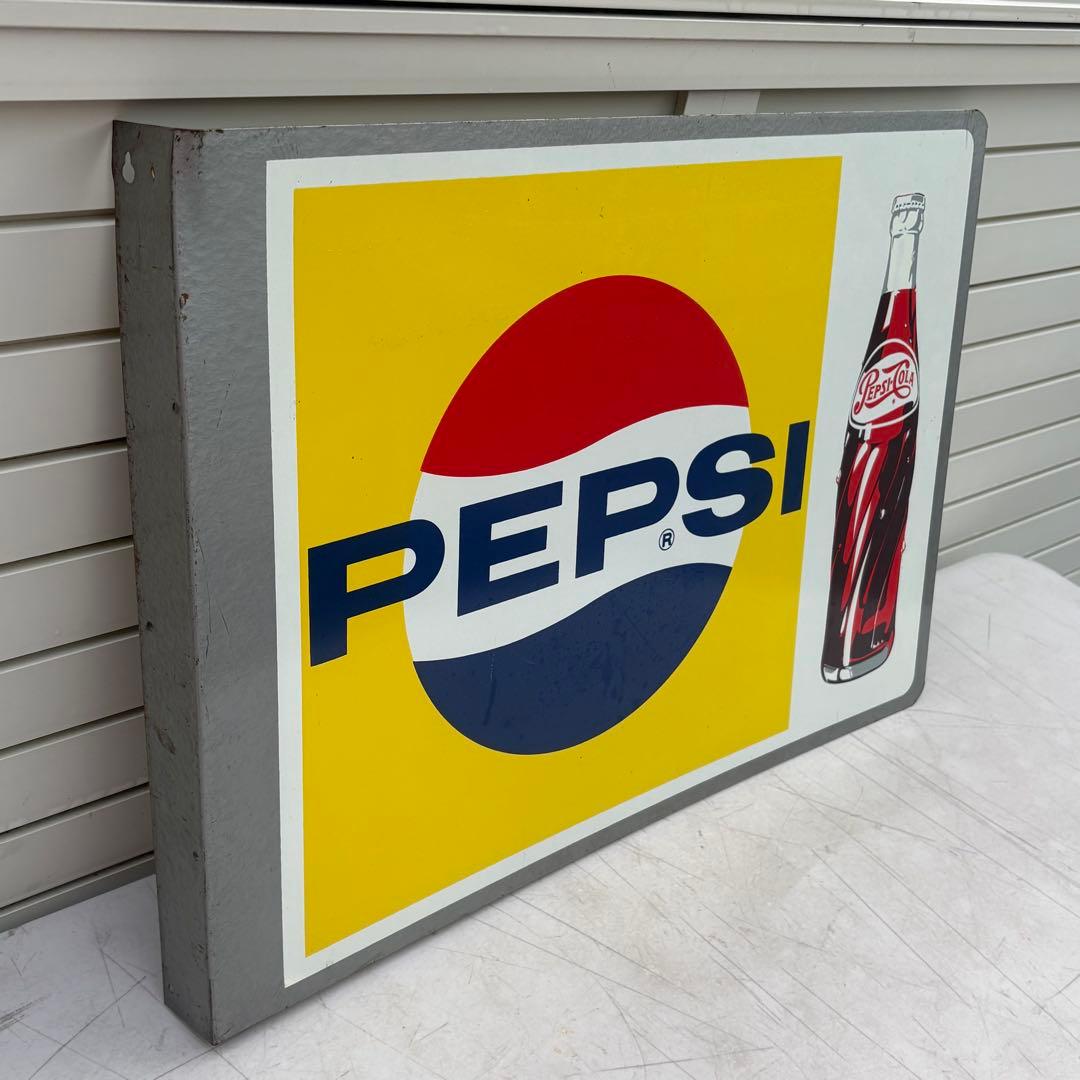 希少■昭和レトロ■状態良品■昔のペプシの看板■