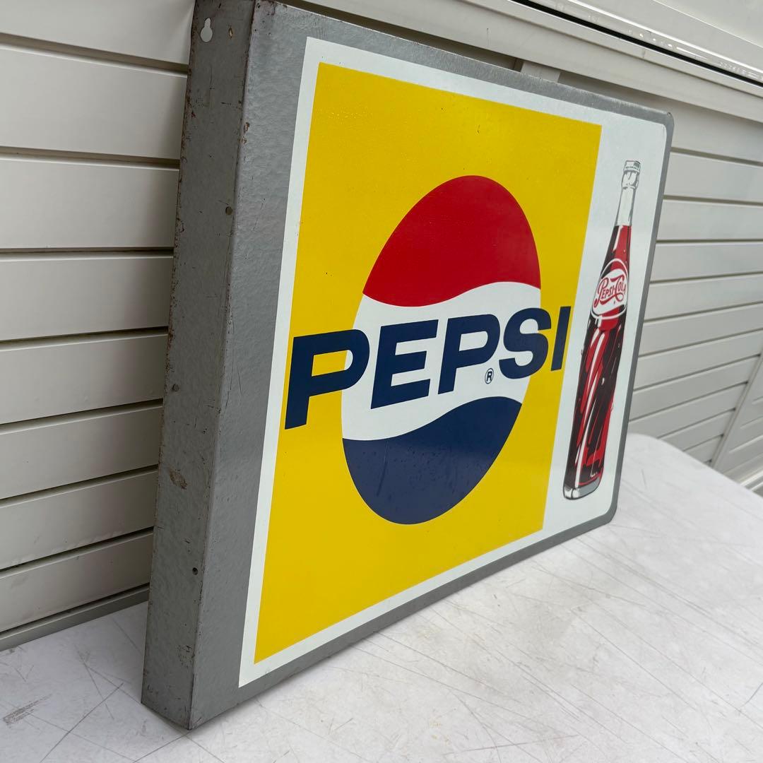 希少■昭和レトロ■状態良品■昔のペプシの看板■