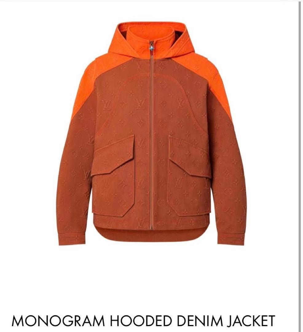 美品 ルイヴィトン デニムジャケット モノグラムエンボス加工