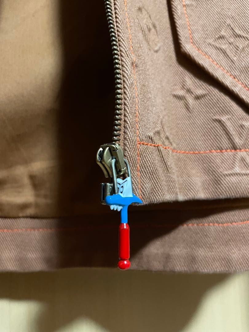 美品 ルイヴィトン デニムジャケット モノグラムエンボス加工