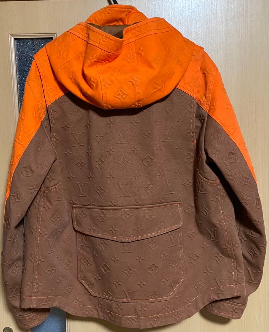 美品 ルイヴィトン デニムジャケット モノグラムエンボス加工