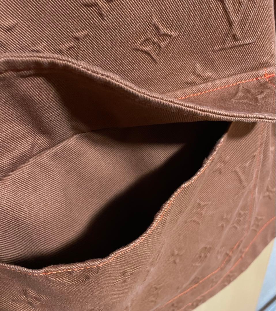 美品 ルイヴィトン デニムジャケット モノグラムエンボス加工