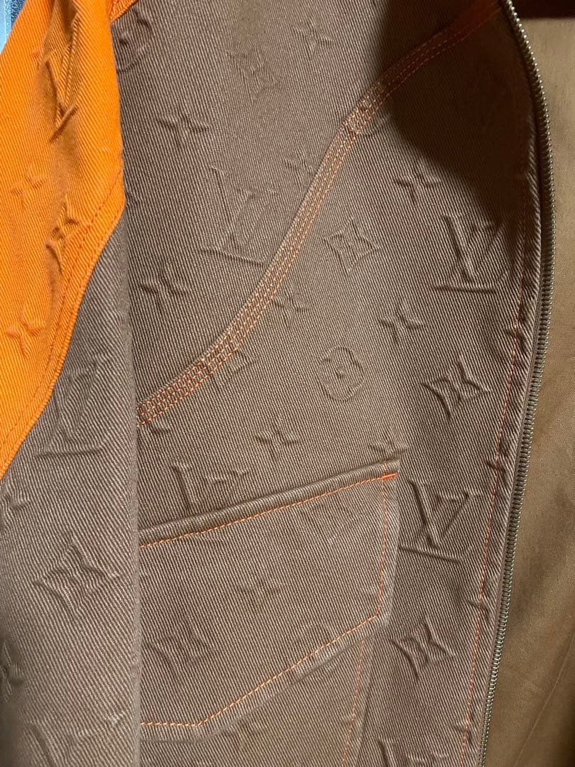 美品 ルイヴィトン デニムジャケット モノグラムエンボス加工