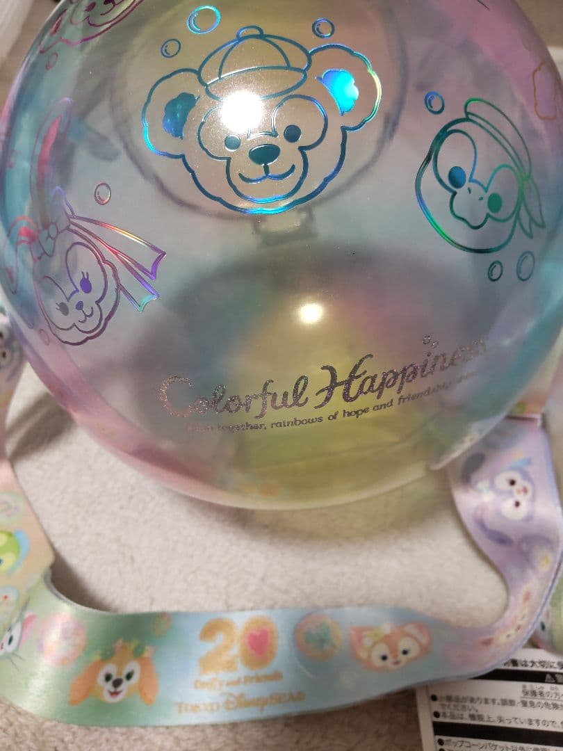 ダッフィー　カラフルハピネス　ポップコーンバケット　ポップコーンケース2点セット