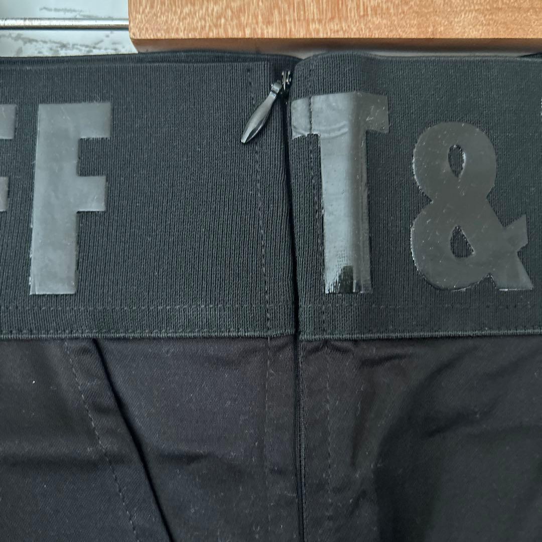 レディースゴルフウェアセットアップ　ショートパンツ　Lサイズ ホワイト／ブラック