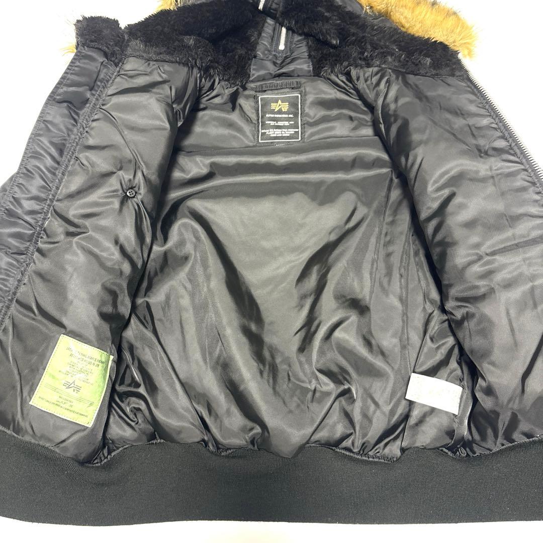 ✨美品✨ ALPHA アルファ N-2B フライトジャケット【L】ブラック