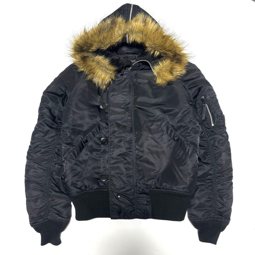 ✨美品✨ ALPHA アルファ N-2B フライトジャケット【L】ブラック