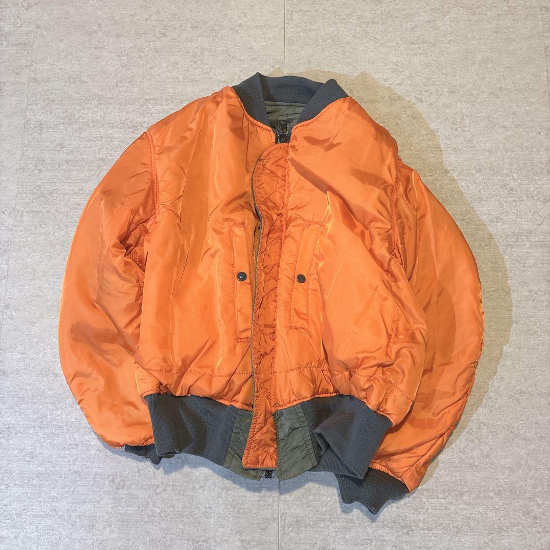 90s ALPHA INDUSTRIES アルファ MA-1 USA製 XL