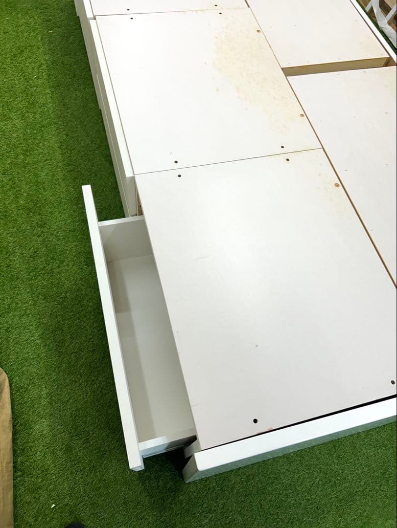 激安★ニトリ 収納付き シングルベットフレーム　白