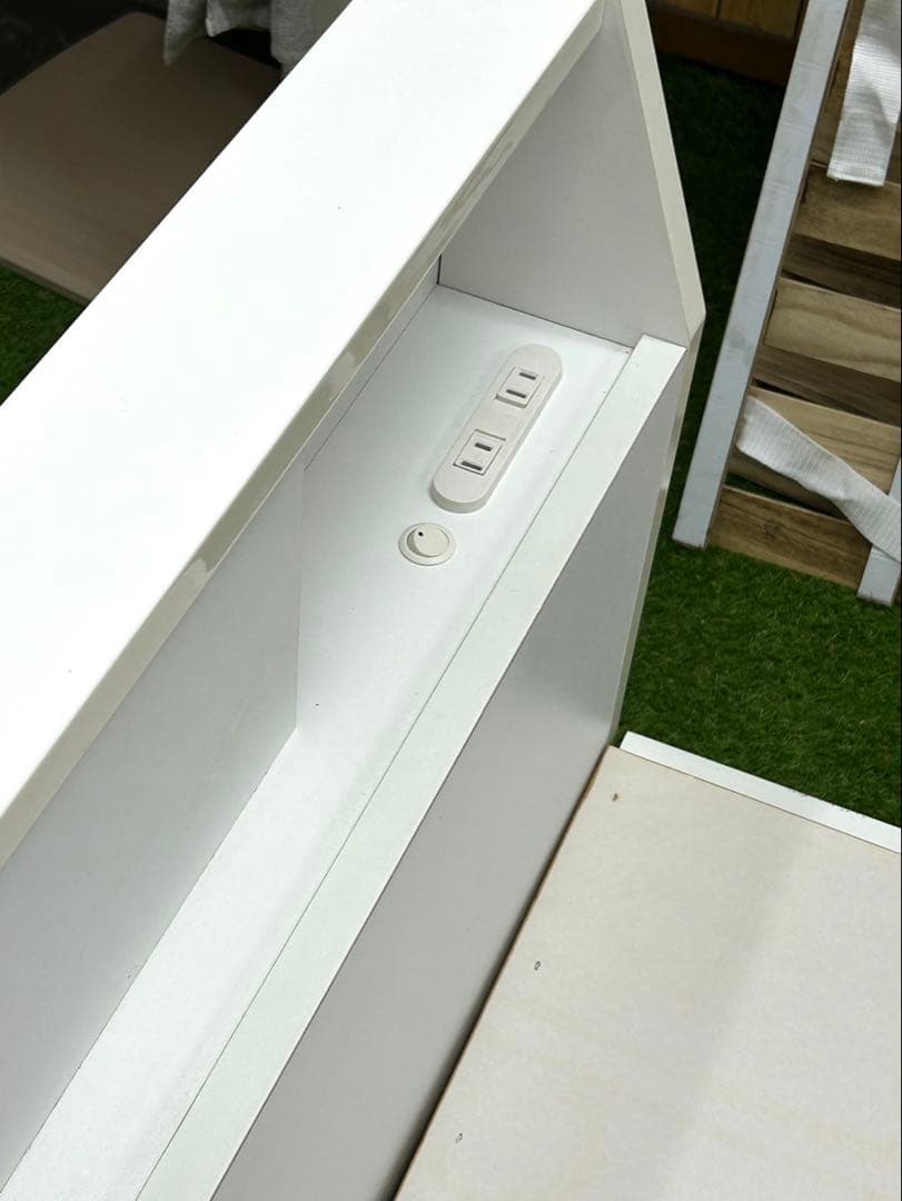 激安★ニトリ 収納付き シングルベットフレーム　白