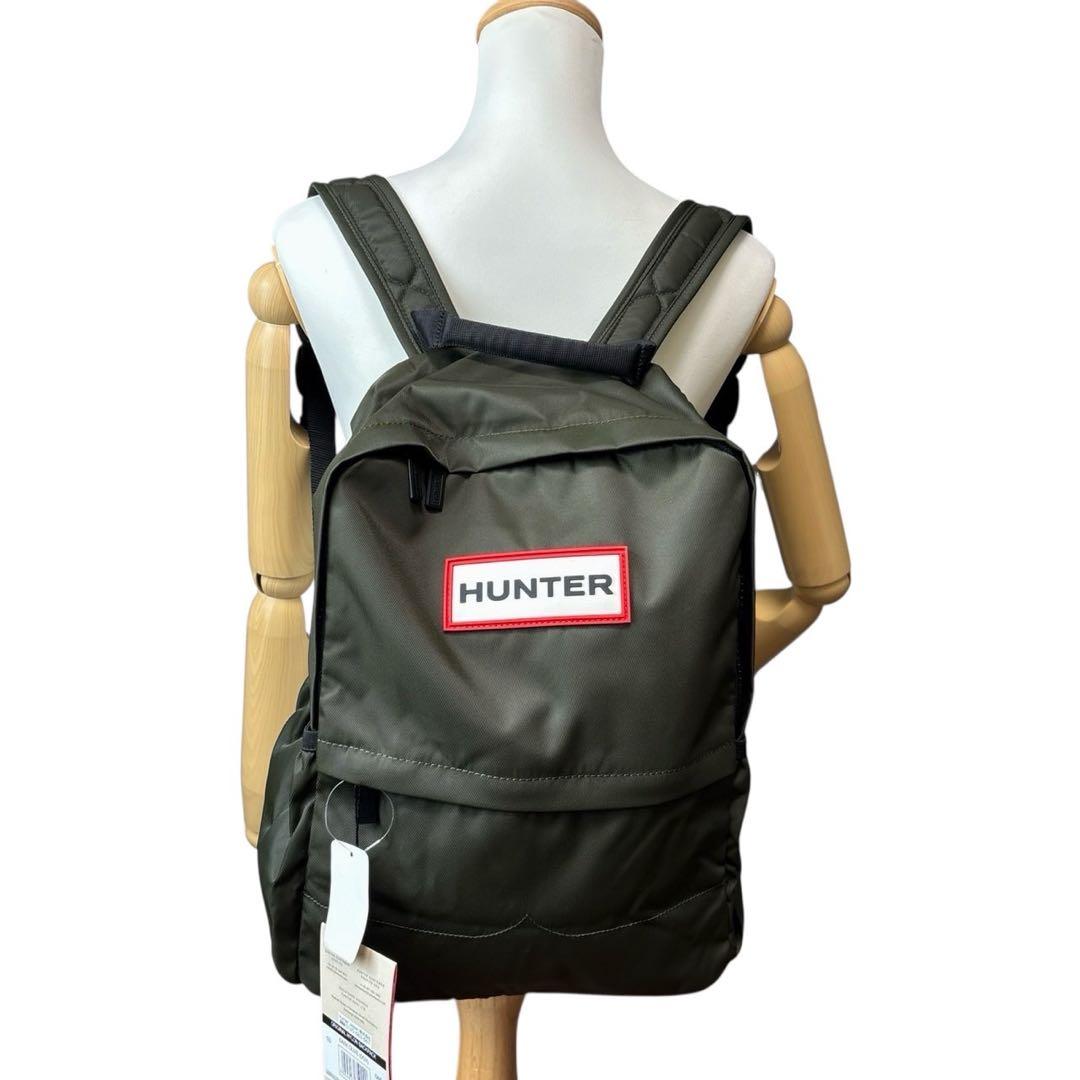 未使用品◎ ハンター A4可 リュック バックパック 男女可 カーキ ナイロン