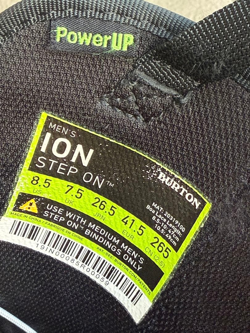 BURTON バートン Step On ION 26.5cm 中古 美品