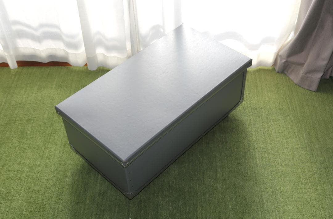 【中古】フタ・キャスター付き　収納ケース　幅84×奥46×高36　②