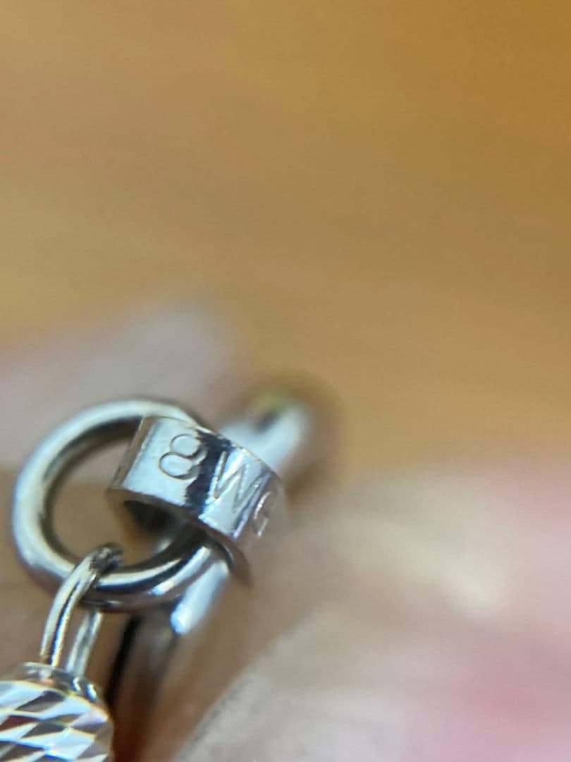 値下げ ディモア k18wg ゼウス光石 ネックレス 51.5cm