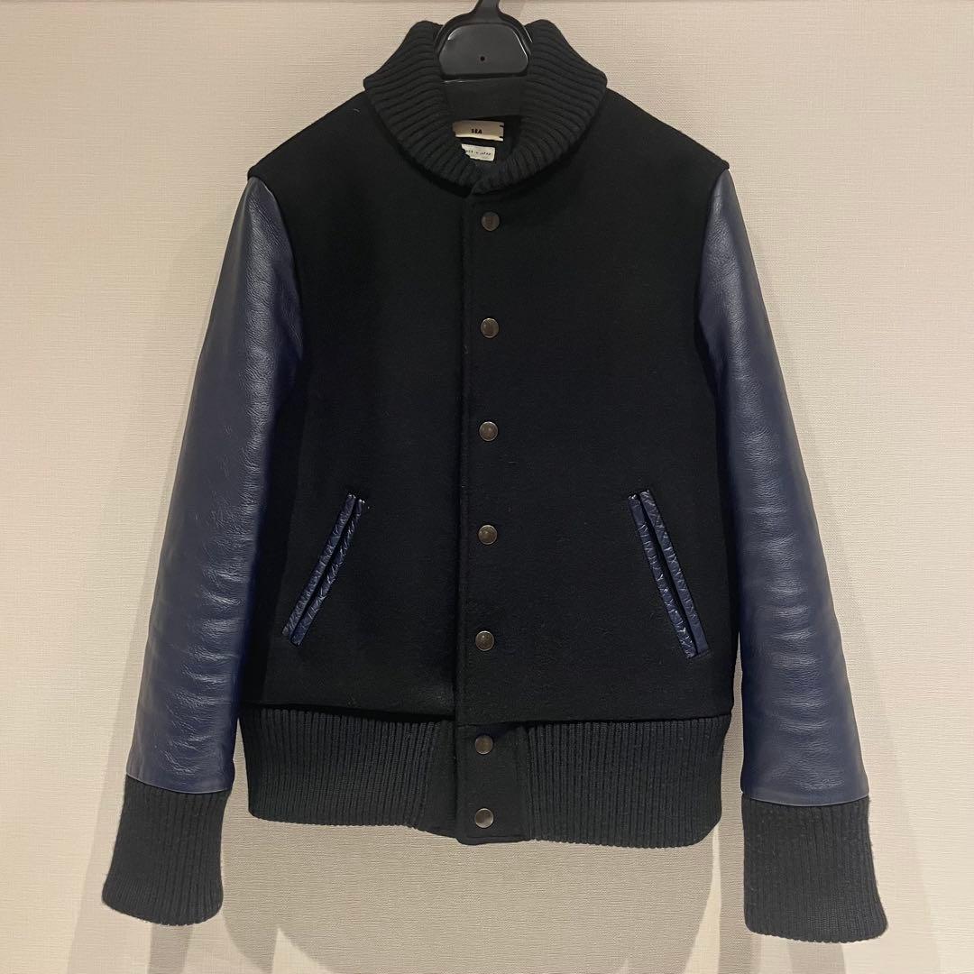 SEA レザー&ウール ジャケット