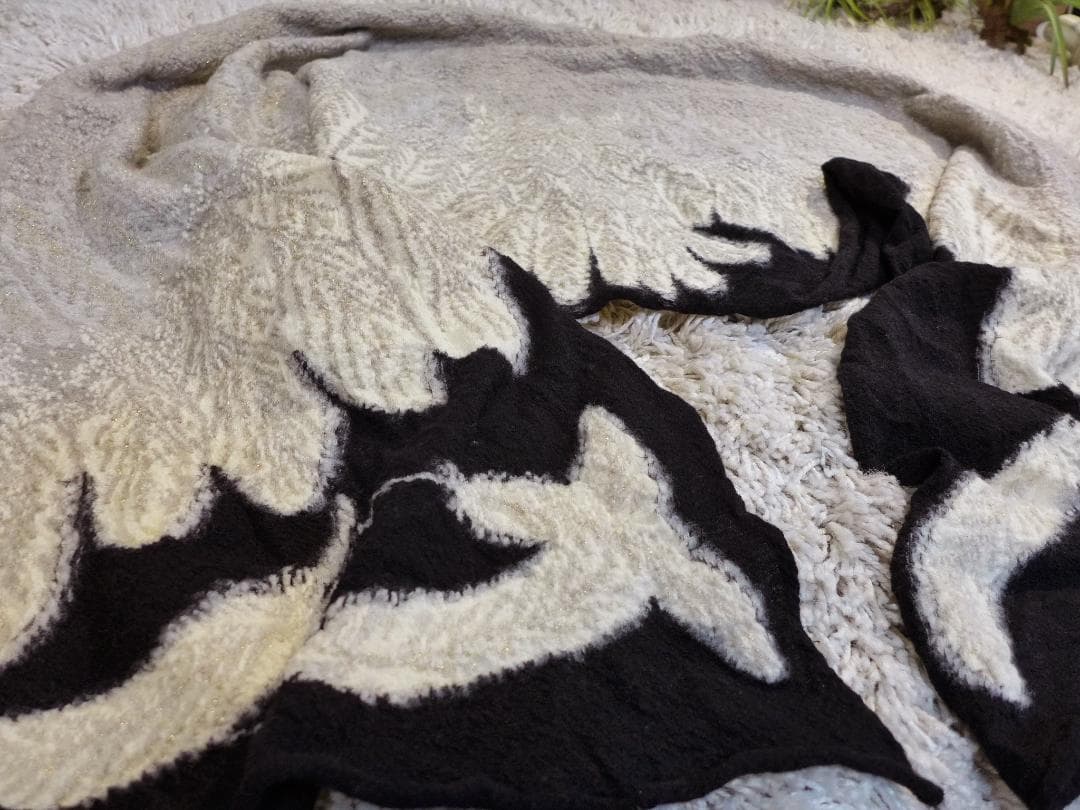 美品キャピタルKapital大判縮絨ストールoldjoeマフラー大鷲JELADO