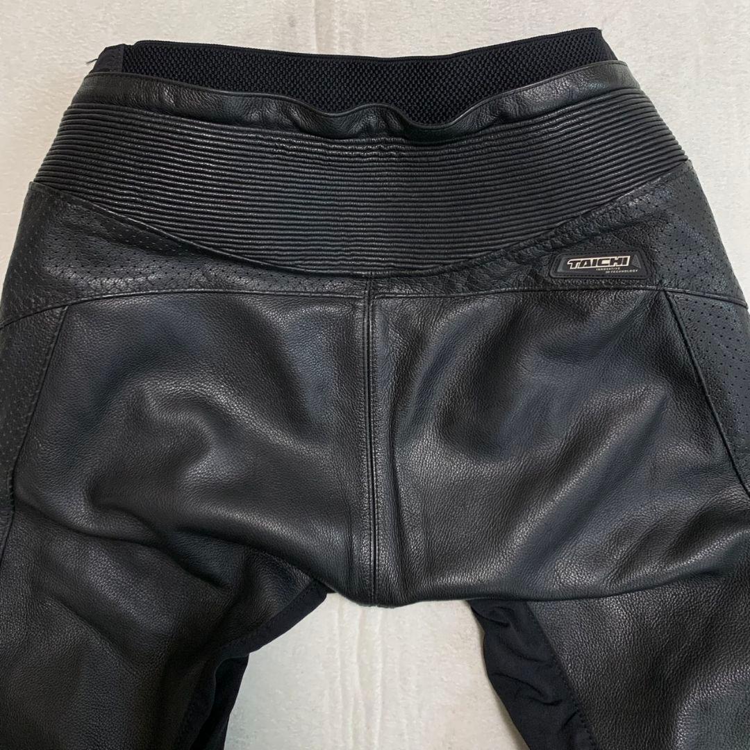 RS TAICHI / RSY817 ブーツアウト ベンテッド レザーパンツ