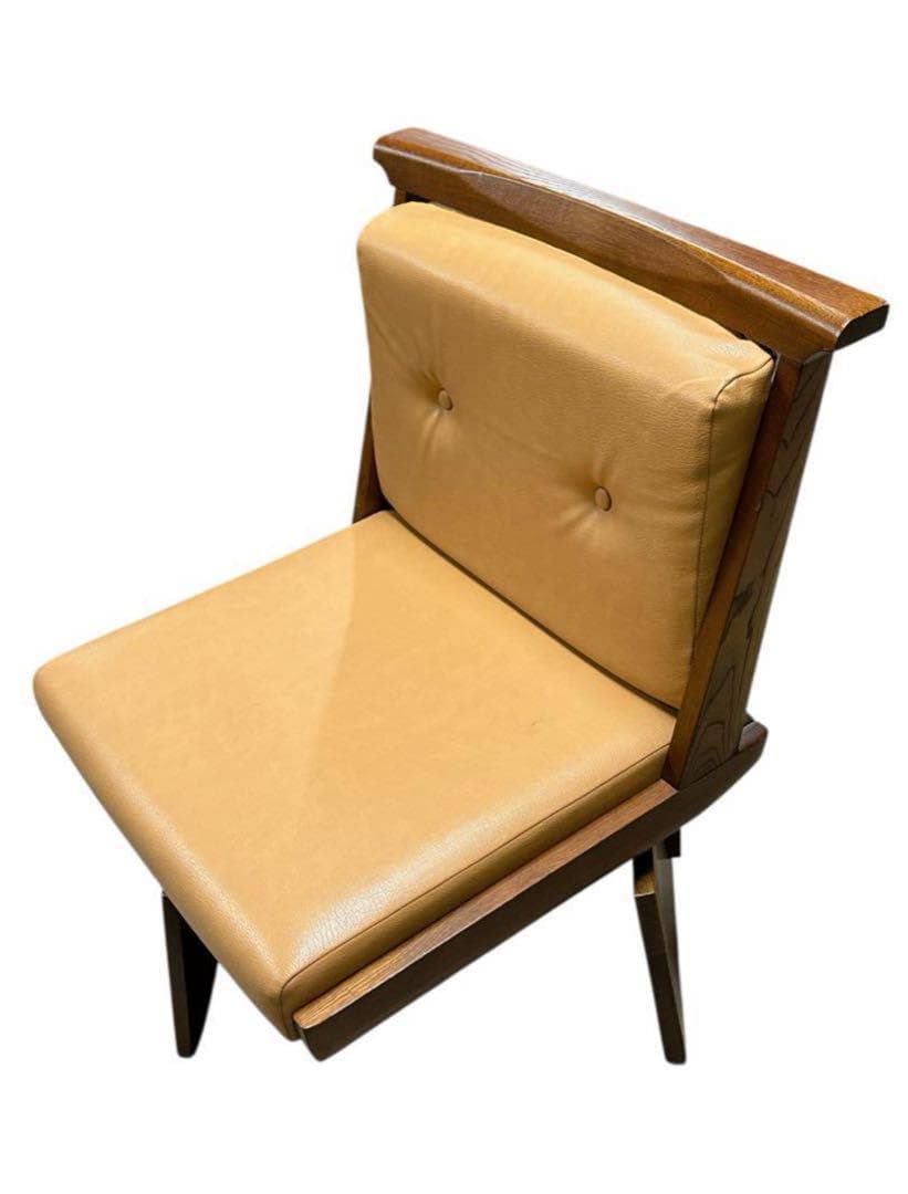 北欧カリモク 木挽天然木 ダイニングチェア 木製椅子 アームレスチェア1脚