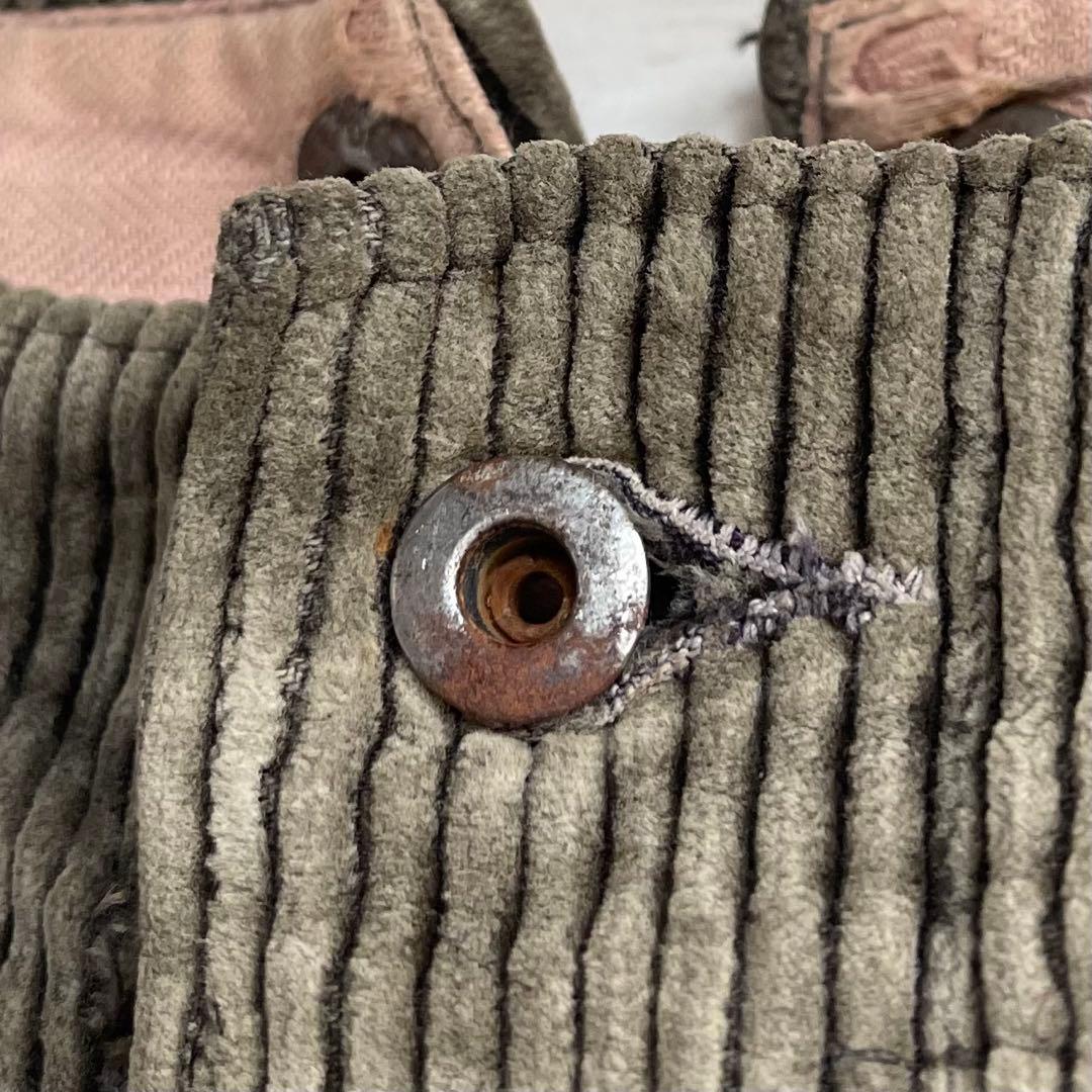 30s 40s モンサンミッシェル コーデュロイパンツ ヴィンテージ 古着