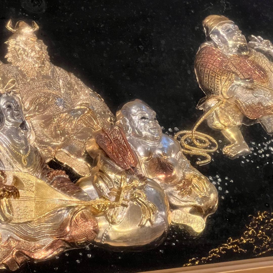 松庵 黄金七福神 純金 純銀 鍍金 金運 工芸品 24KGP - メルカリ