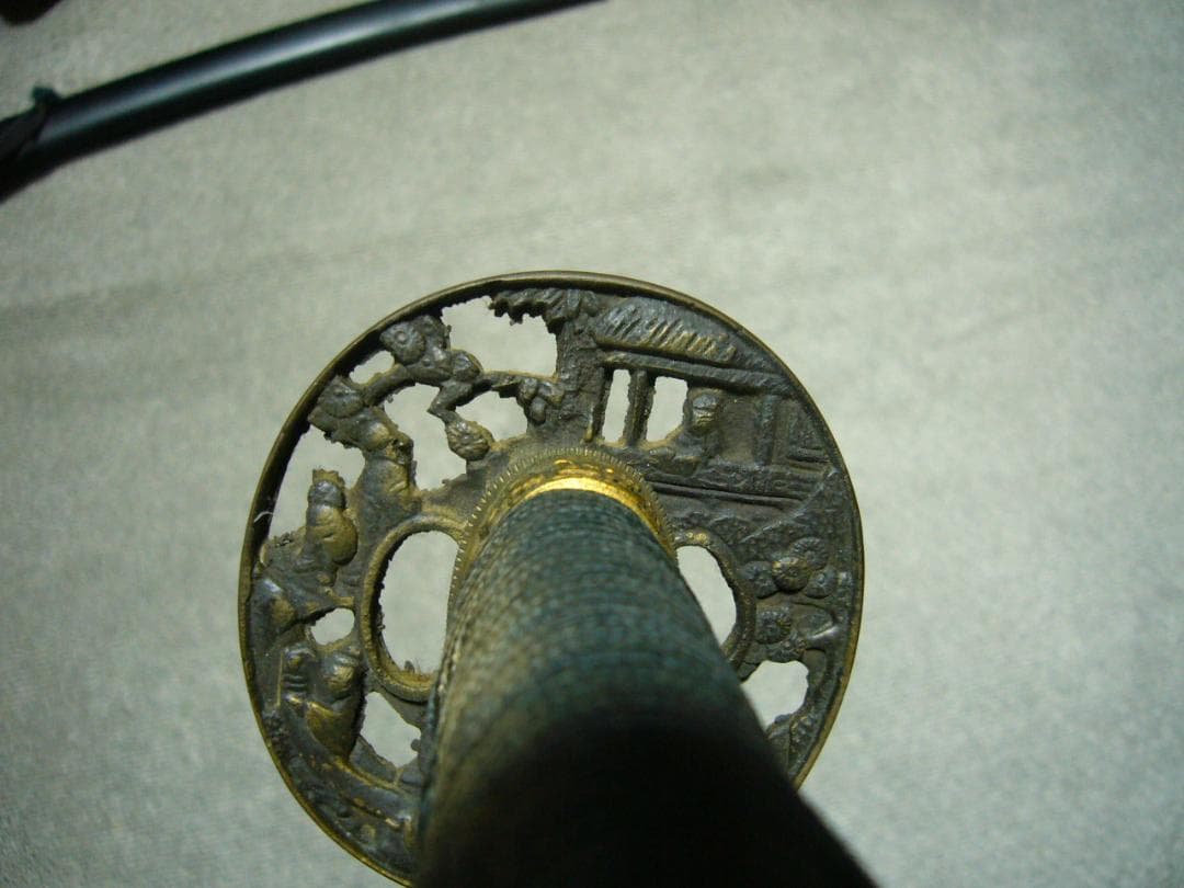 模造刀 脇差 日本刀 拵え 鮫皮 透かし鍔