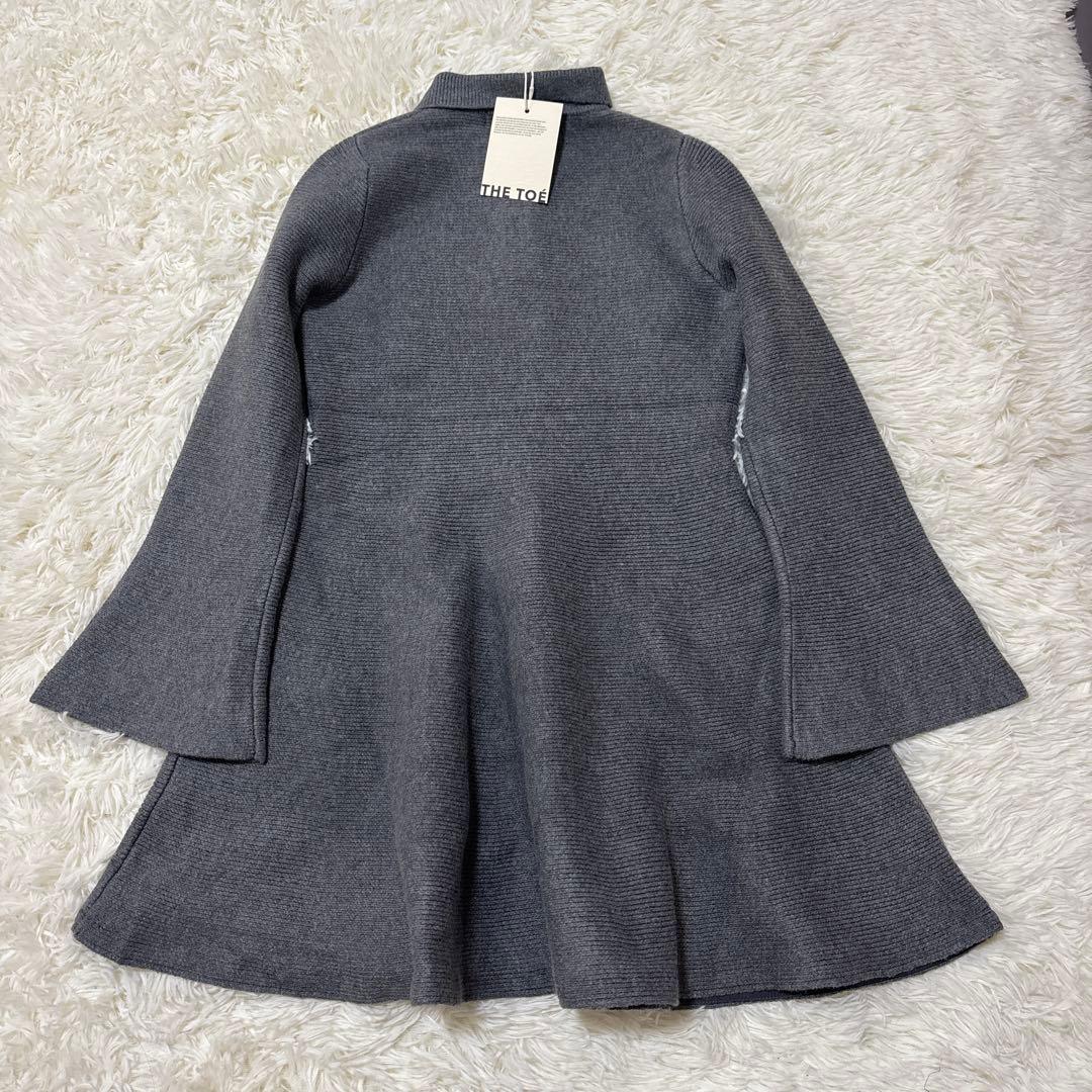 【新品】 THE TOE Reims Flare Onepiece グレー S