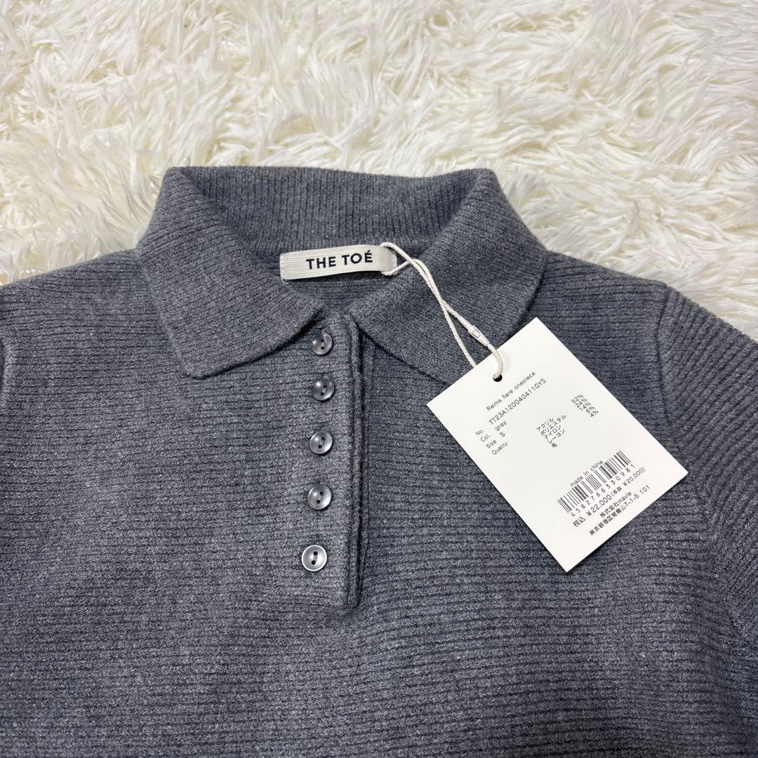 【新品】 THE TOE Reims Flare Onepiece グレー S