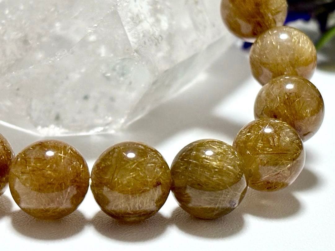 すうぷ　エンジェルヘアーゴールドルチルクォーツとキャッツアイクンツァイト