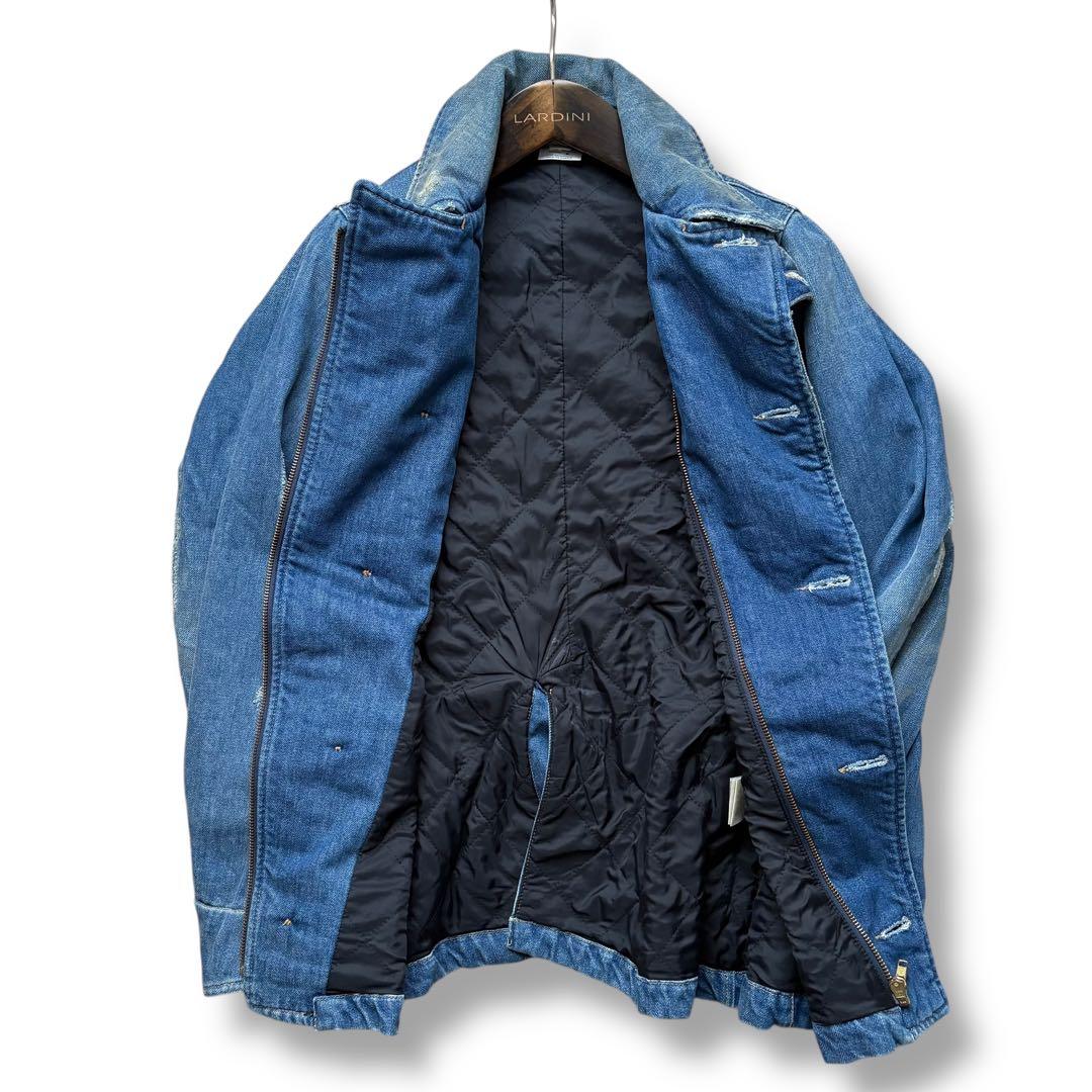 DIESEL/キルティング/ライダースデニムジャケット