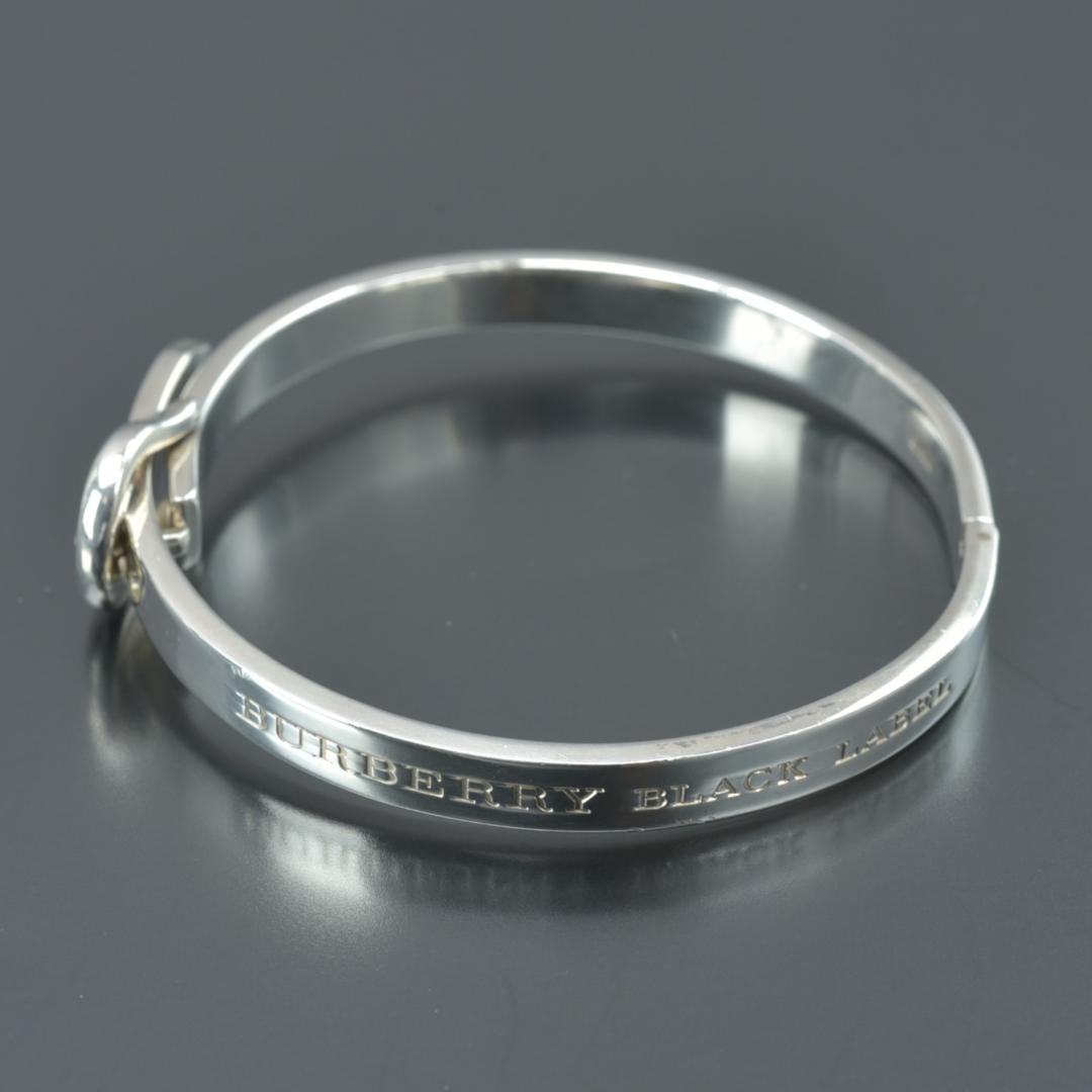 磨き済/美品 BURBERRY バーバリー SV バングル ブレスレット 925