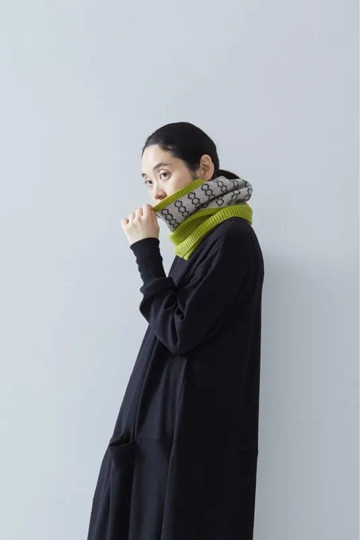 新品】atelier naruse アトリエナルセ ニットカウル マフラー - メルカリ