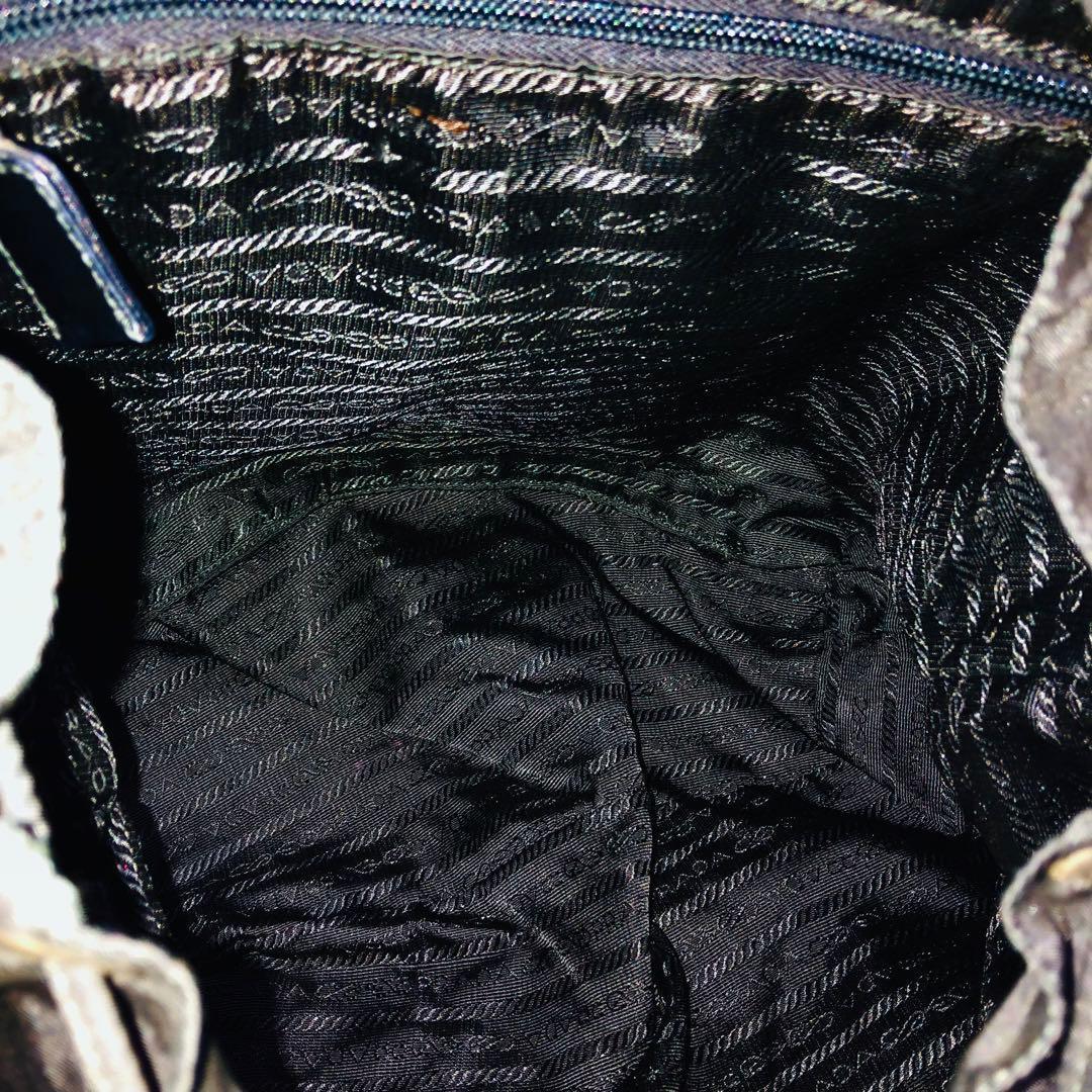 美品✨プラダ ナイロンリュックサック バックパック 三角プレート ブラック