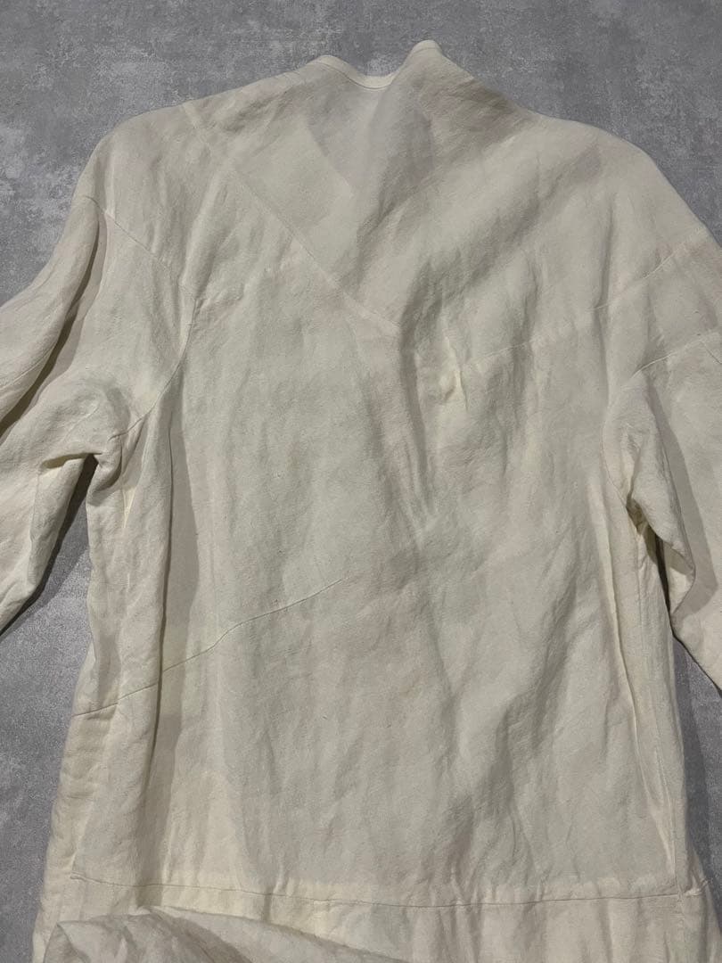 J.W ANDERSON リネン　コート　ロングシャツ　ホワイト