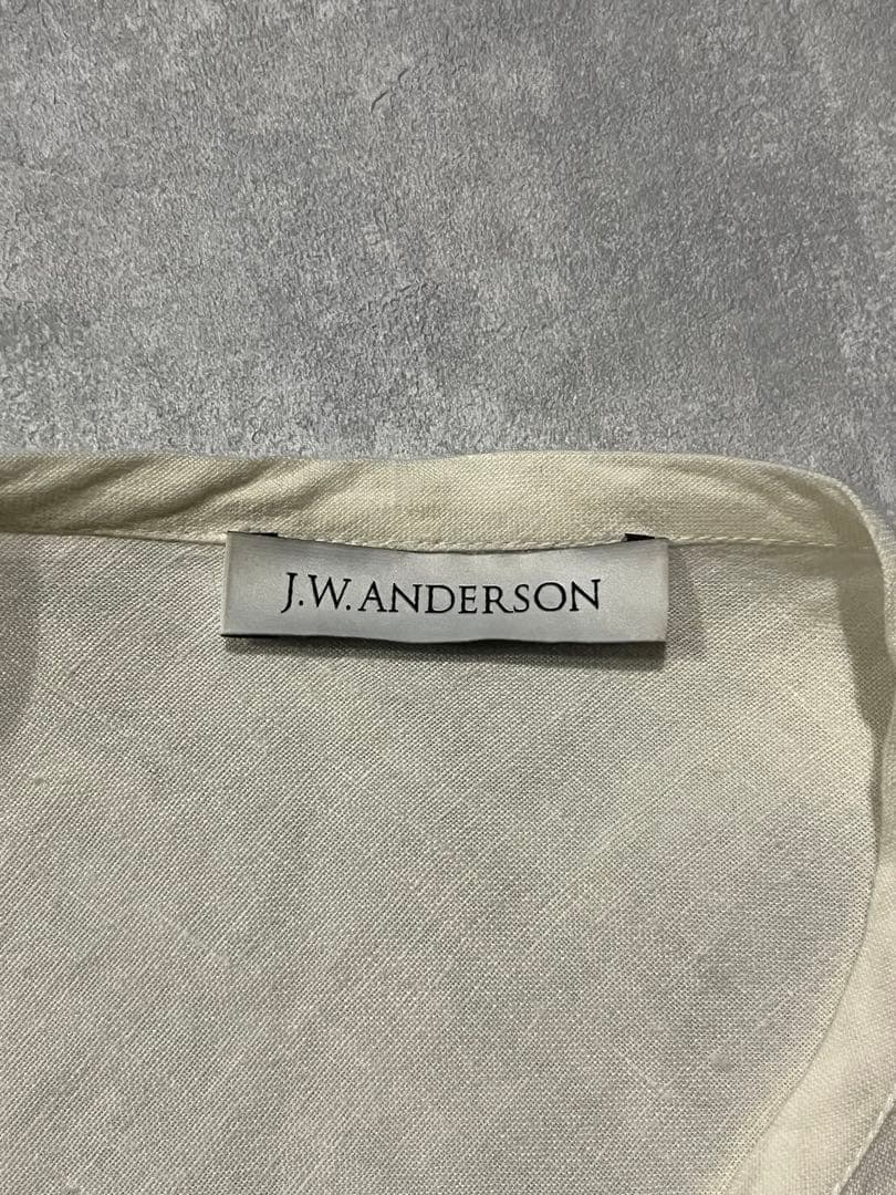 J.W ANDERSON リネン　コート　ロングシャツ　ホワイト
