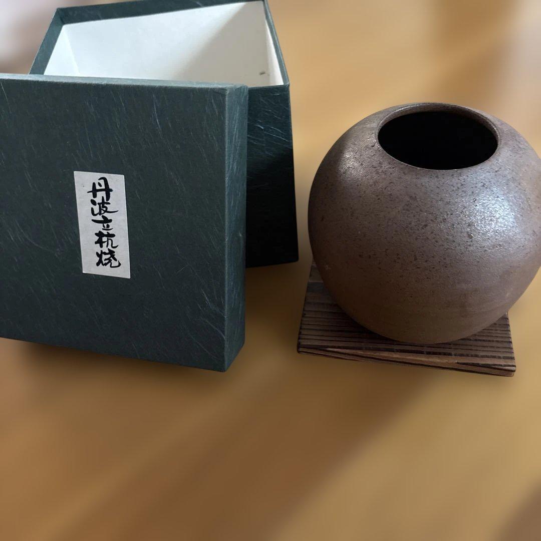 丹波立杭焼 花瓶 - メルカリ