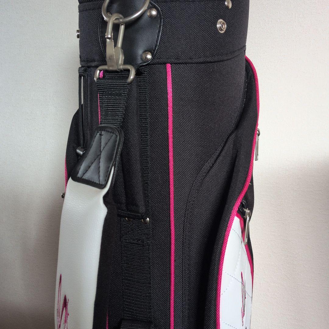 Cobra キャディバッグ ブラック/ホワイト/ピンク