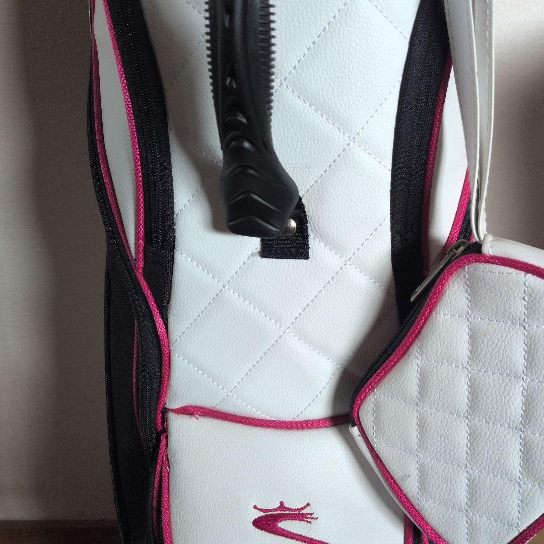 Cobra キャディバッグ ブラック/ホワイト/ピンク