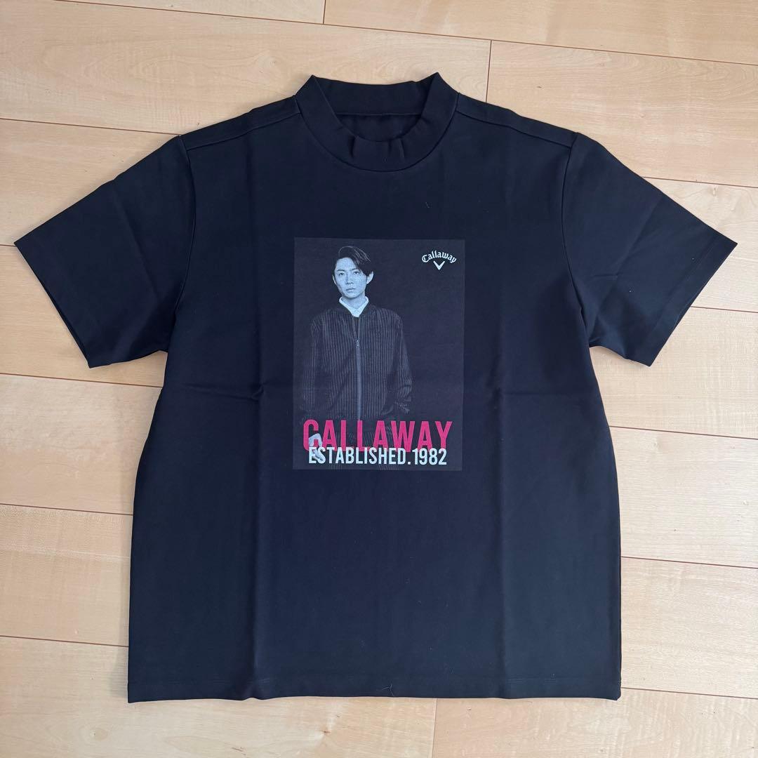 CALLAWAY 相葉雅紀 モックネック半袖Tシャツ