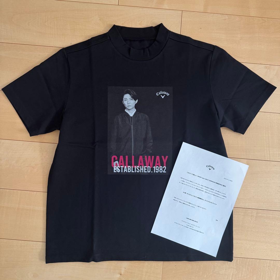 CALLAWAY 相葉雅紀 モックネック半袖Tシャツ