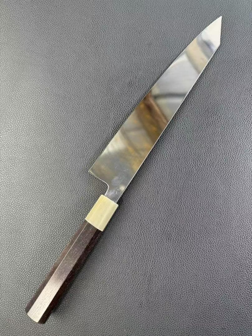 カレーピラフ樣 別注製作の専用ページ 8寸 勘所牛刀 黒檀白水牛角八角