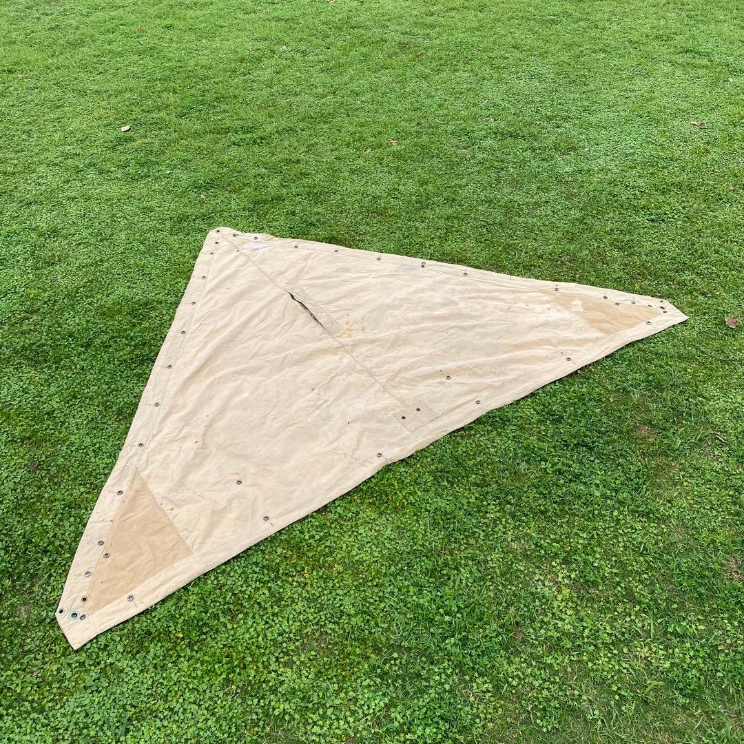 【レア】フランス軍　軍幕　M51　リザードカモ　１枚③　ポンチョ　テント