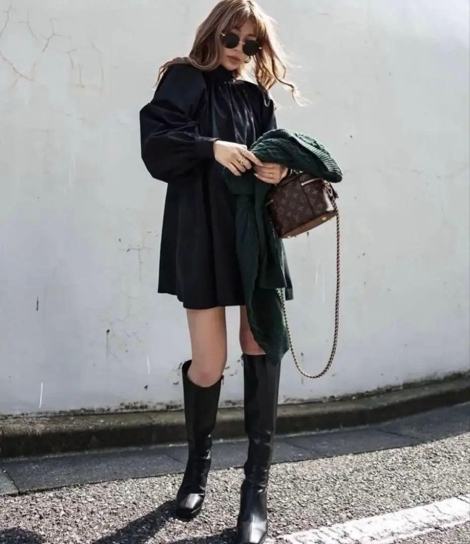 ☆Glam Lips☆2waハイネックシャツワンピース☆