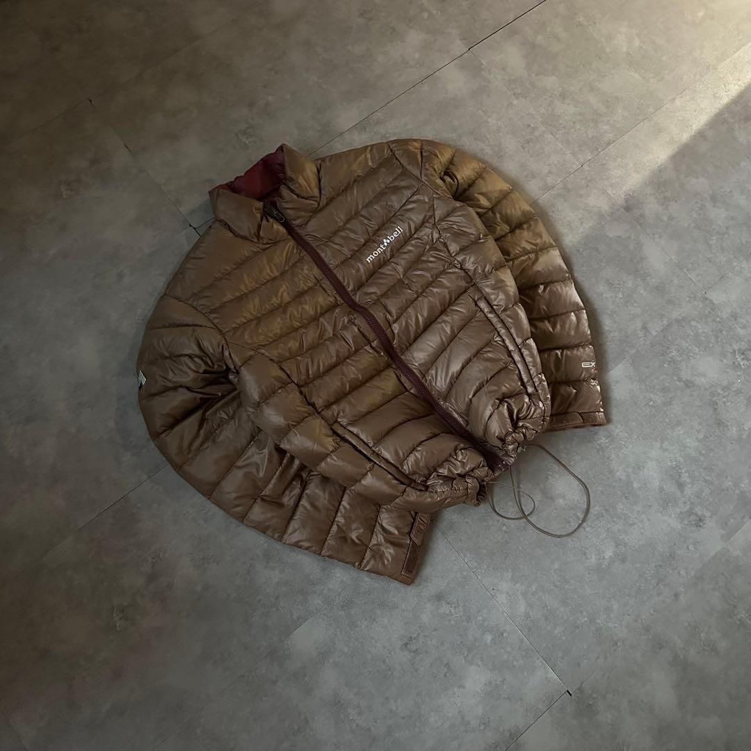 【超希少❗️】mont-bell ダウンジャケット　ブラウン　ワインレッドM