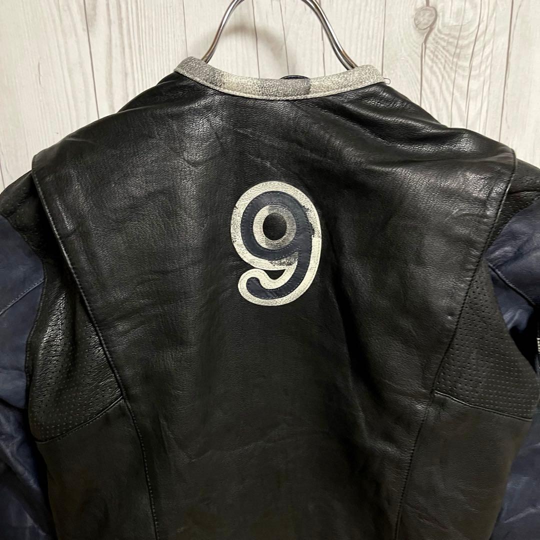 トライアンフモーターサイクルライダースレザージャケットレディースL