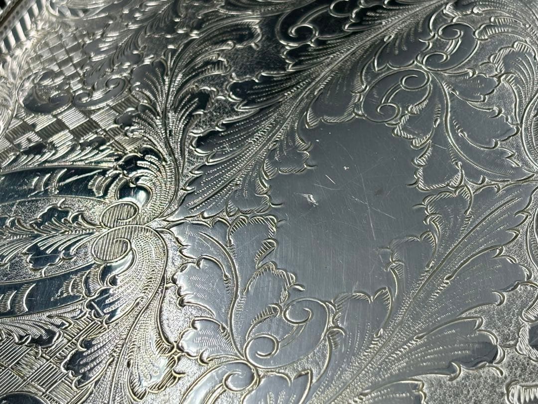 専用　英国アンティーク　Viners of Sheffield 銀メッキトレイ