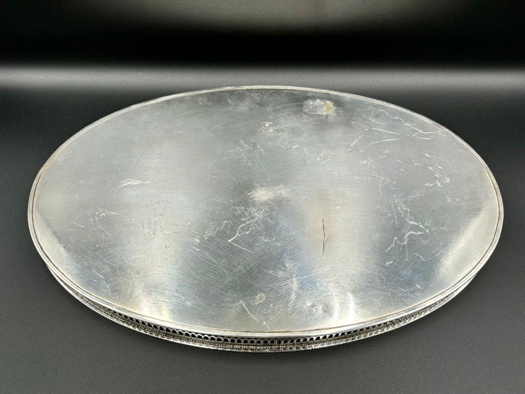 専用　英国アンティーク　Viners of Sheffield 銀メッキトレイ
