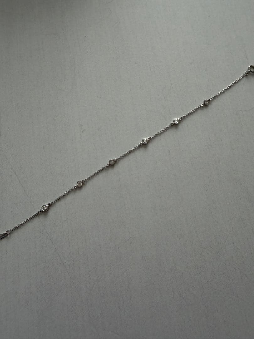 【ティファニー】ダイヤモンド バイ ザ ヤード™ ブレスレット6石　プラチナ