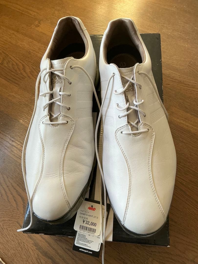 adidas adipure アディピュアTP ホワイトゴルフシューズ 27cm