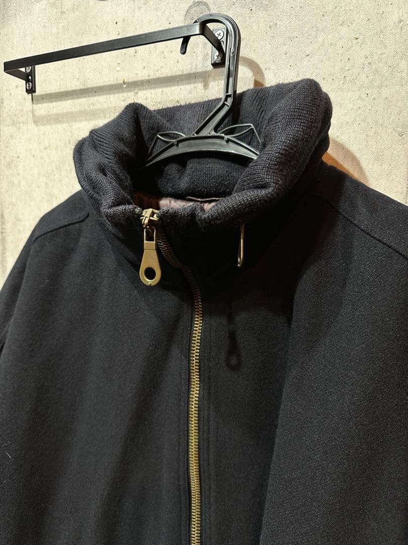 最高級 ヴィンテージ ジョルジオアルマーニ 中綿 襟立ミドルコート サイズ48